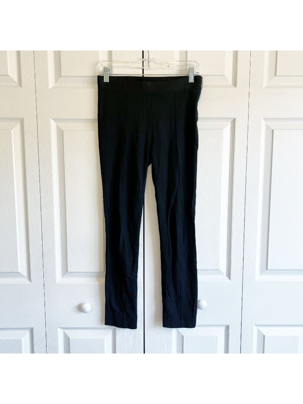 Everlane Solid Black Side Zip Stretch Skinny Pants Women's Size Small S